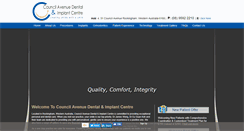 Desktop Screenshot of councilavenuedental.com.au